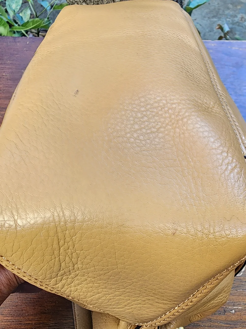Michael Kors Fulton Peanut Yellow Pebbled Leather Slouchy Hobo Shoulder Bag MK